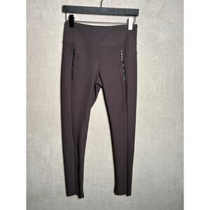 Athleta Women's Dark Purple Gray Legging Pant‎ Zipped Pockets Size XS